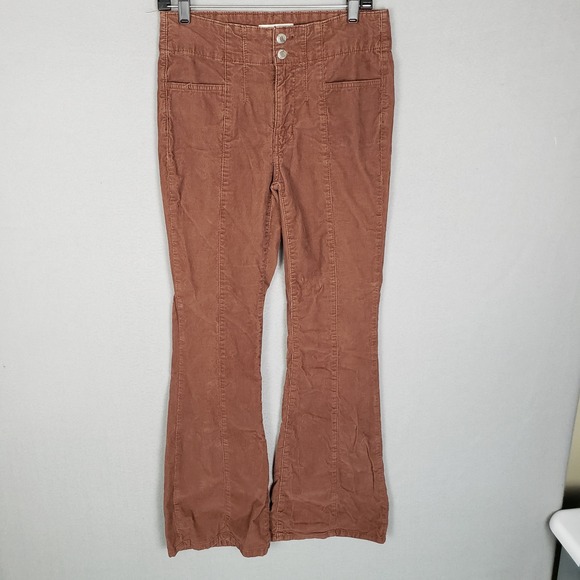 No Boundaries Pants - NOBO Corduroy Flare Pants Brown Dark Academia Y2K Preppy Old Money Ivy League 10
